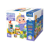 Trefl Kids Farm Puzzle Cubes - 10 Pieces | 61795